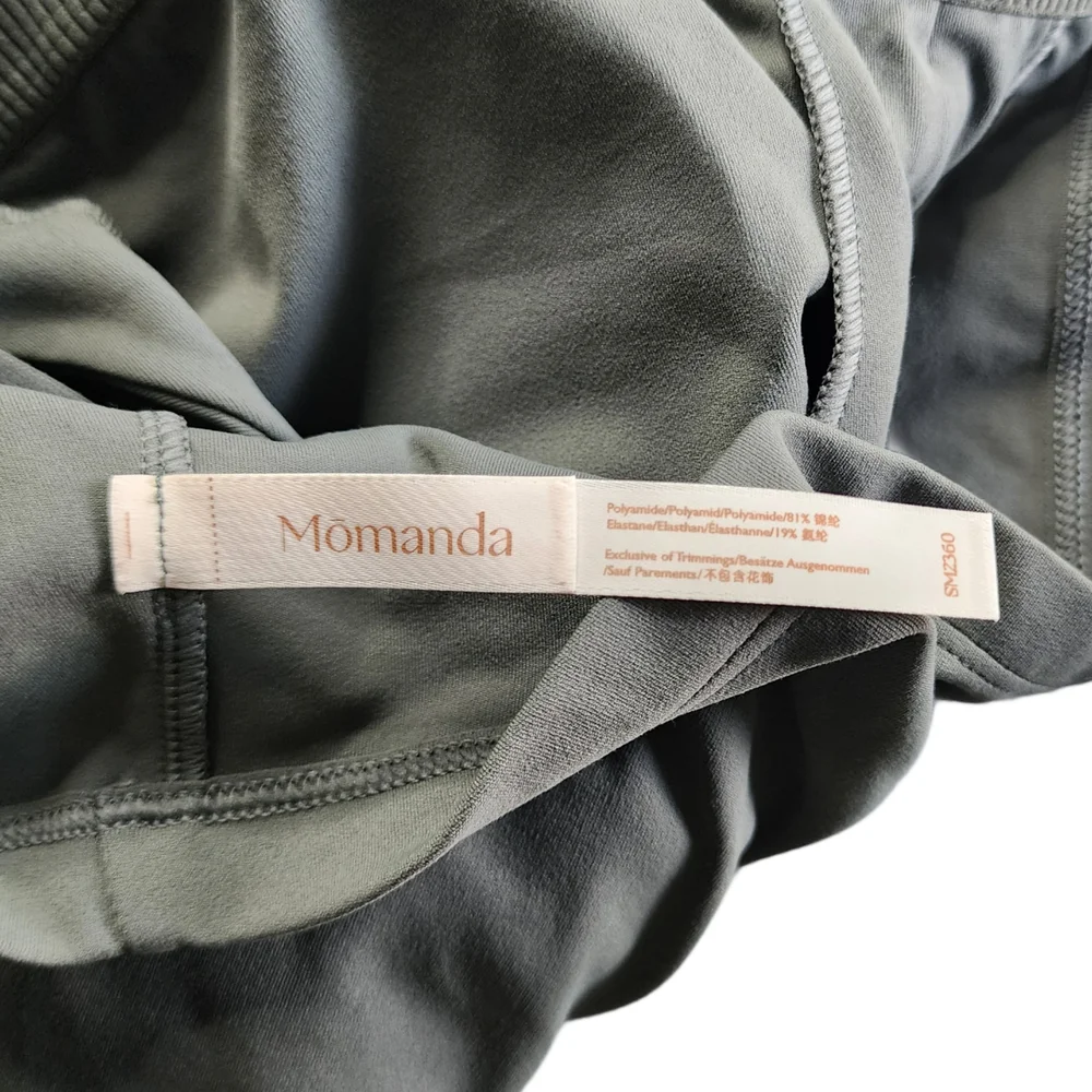 Momanda Nursing Sports Bra Tank Top XL Gray Sage NWT Built-In Support - Picture 4 of 4